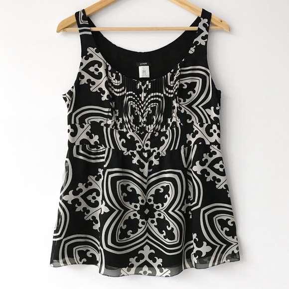 J.Crew 100% Silk Damask Medallion Print Camisole - Picture 17 of 17